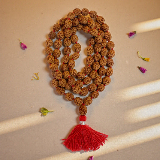 4 Mukhi Rudraksha Mala (81+1)