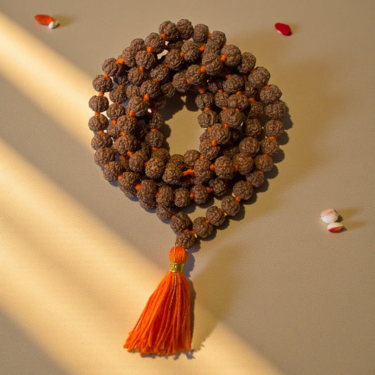 5 Mukhi Rudraksha Mala (108+1)