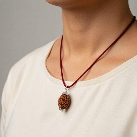 Natural 2 Mukhi Rudraksha Pendant