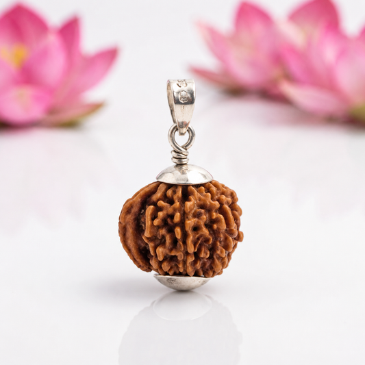 Natural Ganesh Rudraksha Pendant – Silver (92.5)