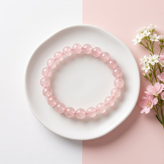 Rose Quartz Bracelet 8 MM Beads