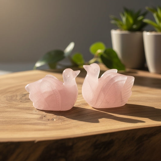 Rose Quartz Ducks