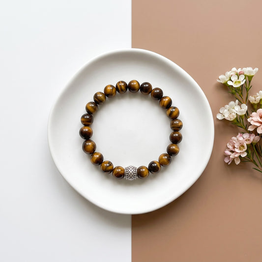 Golden Tiger Eye Luxe Bead Bracelet
