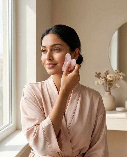 Rose quartz gua sha