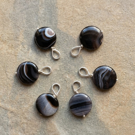 Black Agate Pendant