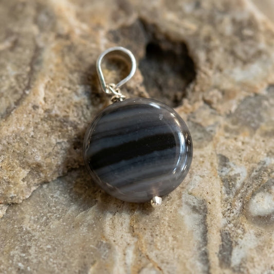 Black Agate Pendant