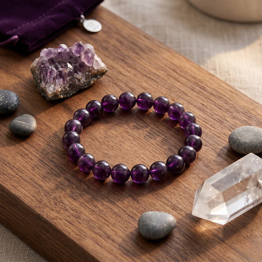 Amethyst Bracelet 10 MMBeads