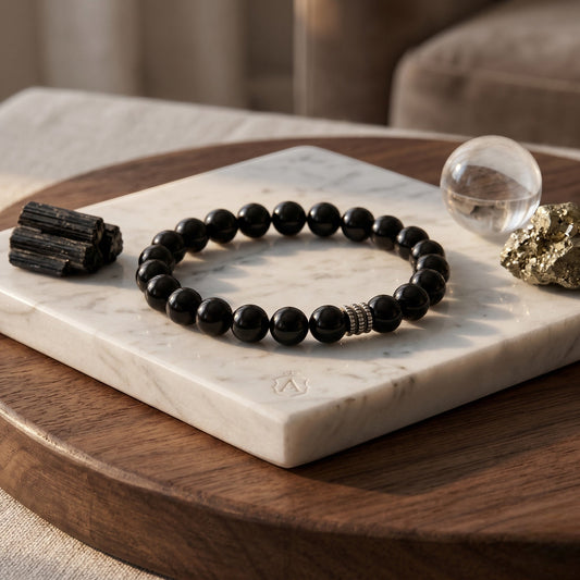 Black Obsidian Bracelet 8 , 10 mm Beads