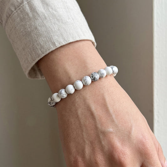 Howlite Bracelet 8 MM Beads