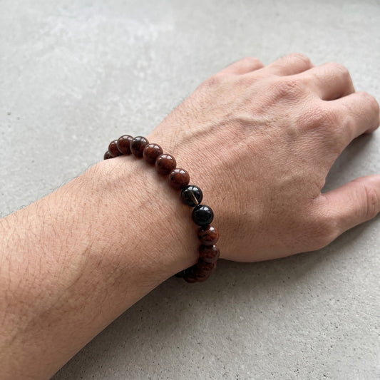 Mahogany Obsidian Bracelet 8 MM Beads