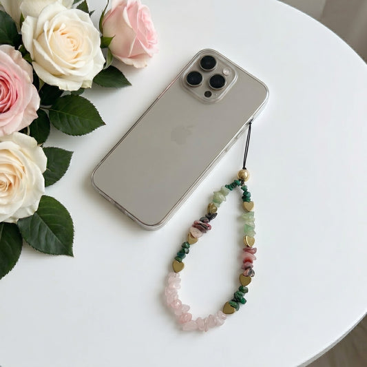 Natural Multi Stone Phone Hanging