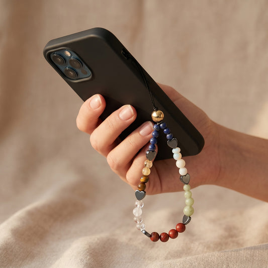 Natural Healing Stone Phone Hanging