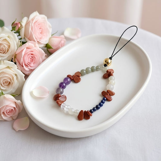 Premium Gemstone Phone Hanging Accessory