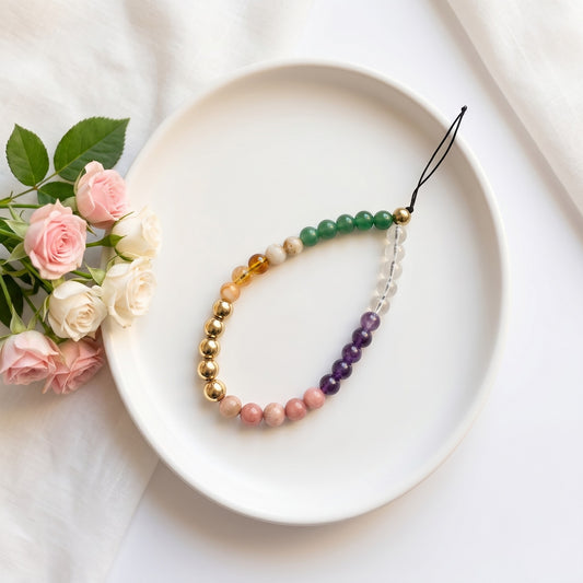 Prosperity & Positivity Crystal Phone Charm