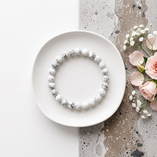 Howlite Bracelet 8 MM Beads