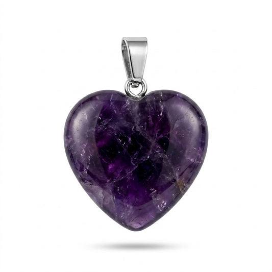 Amethyst Heart Pendant