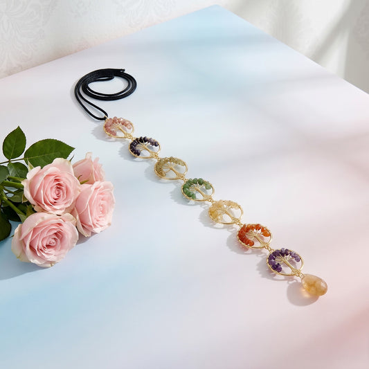 Oval Shape 7 Chakra Hanging