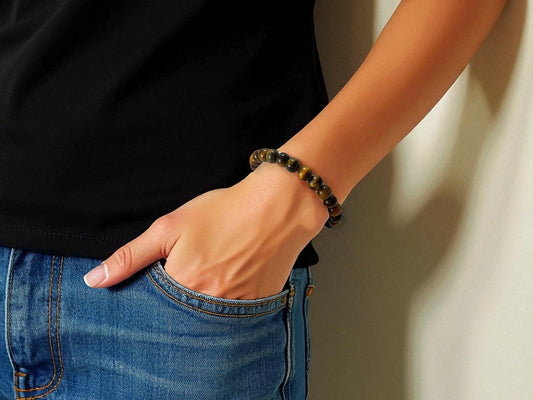 Golden Tiger Eye Luxe Bead Bracelet