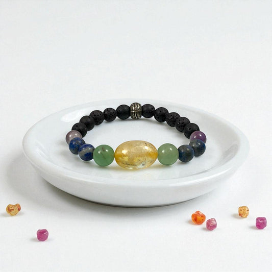 Citrine & Mixed 6 Stone Business Bracelet