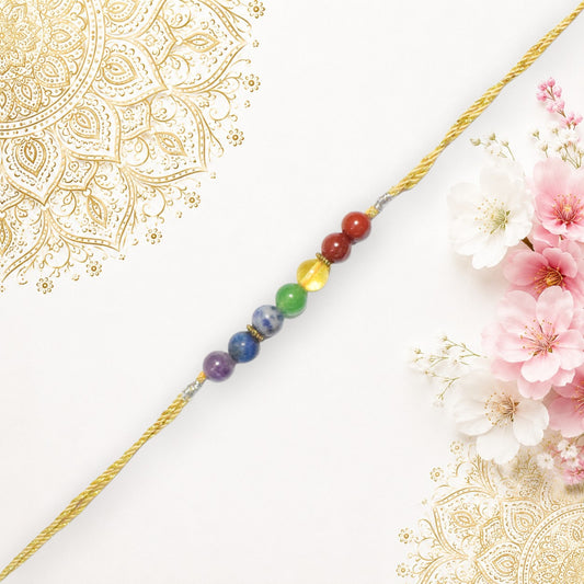 Crystals Rakhi (Seven Chakra) Rakhi for Brother
