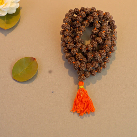 5 Mukhi Rudraksha Mala (108+1)