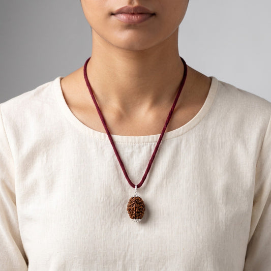 Natural 3 Mukhi Rudraksha Pendant