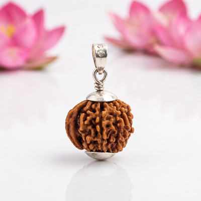 Natural Ganesh Rudraksha Pendant – Silver (92.5)