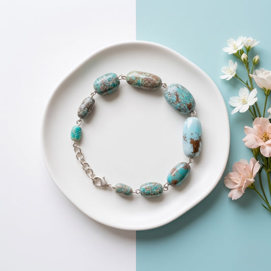 Iranian turquoise Bracelet ( 71 -89 Carat )