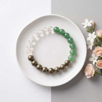 Good luck ( Green Aaventurine ,Clear Quartz , Pyrite )