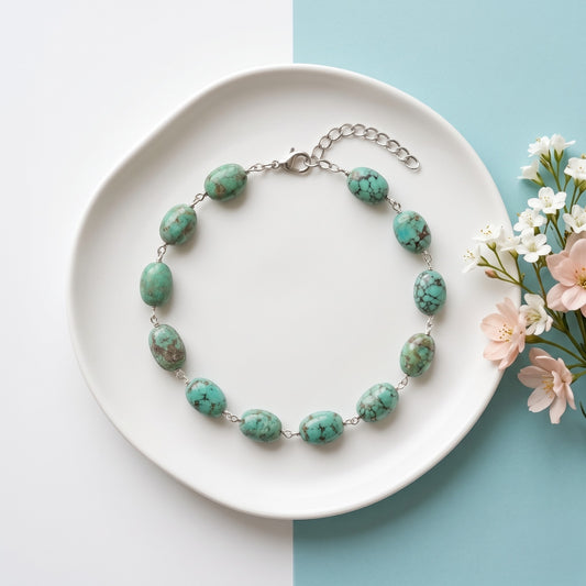 Iranian turquoise Bracelet ( 20-39 Carat )