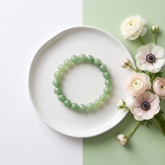 Green Aventurine Bracelet 8 , 10 mm Beads