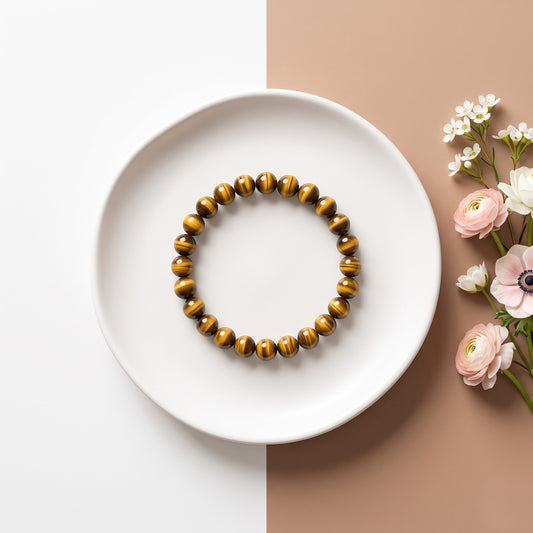 Tiger Eye  Bracelet 8 MM Beads