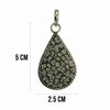Pyrite Claster Pear Pendant