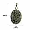 Pyrite Claster Oval Pendant