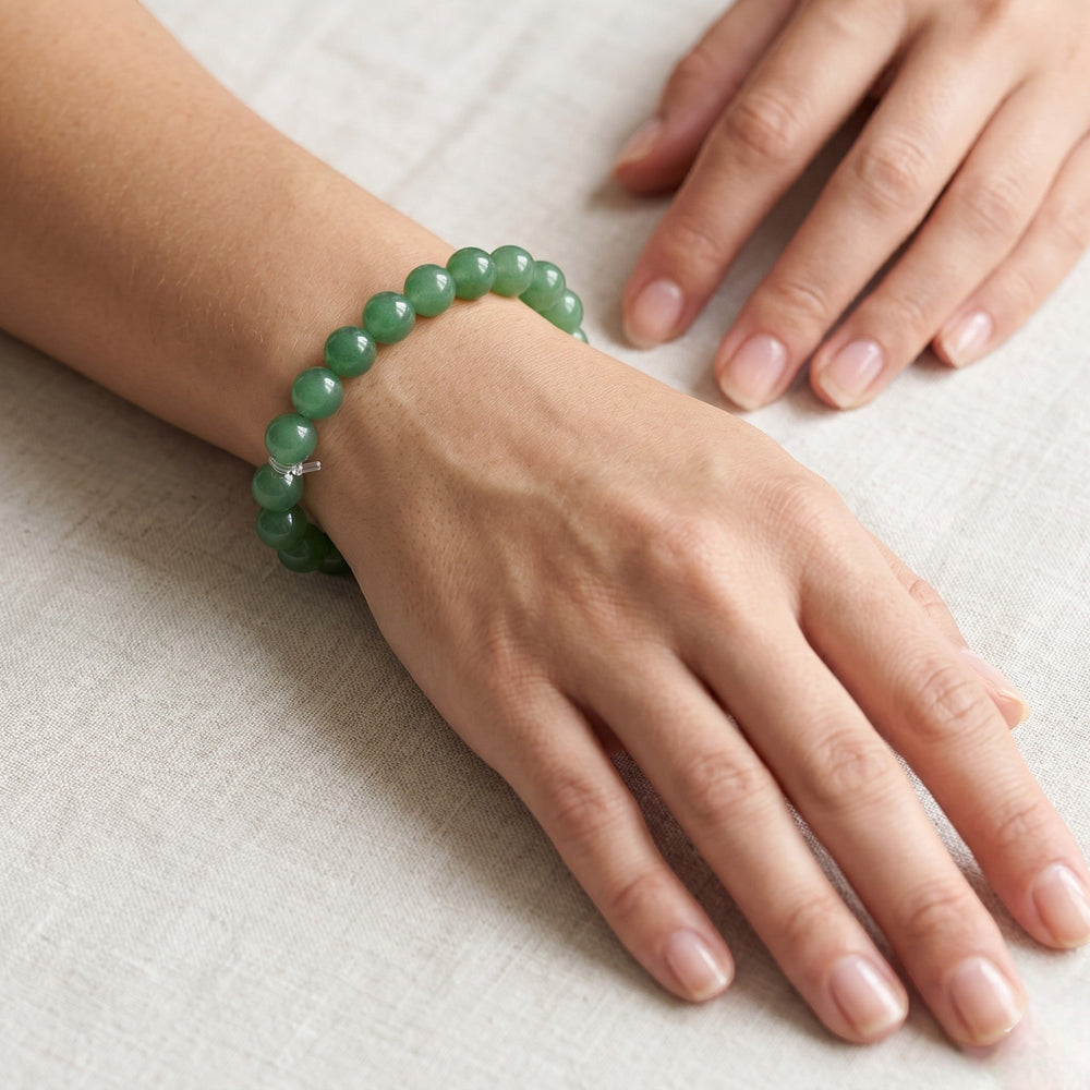 Green Aventurine Bracelet 8 , 10 mm Beads