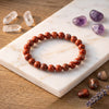 Red Jasper Bracelet 8 , 10 mm Beads