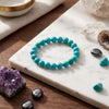 Turquoise Bracelet 8 , 10 mm Beads