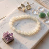Selenite bracelet 8 , 10 mm Beads