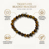 Tiger Eye  Bracelet 8 MM Beads