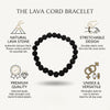 Lava Bracelet 8 MM Beads