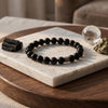 Black Obsidian Bracelet 8 , 10 mm Beads