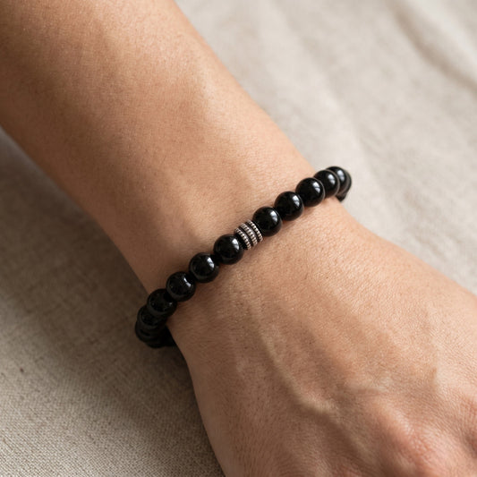 Black Obsidian Bracelet 8 , 10 mm Beads