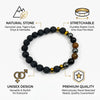 Triple Protection with Lava Bracelet 8 MM Beads