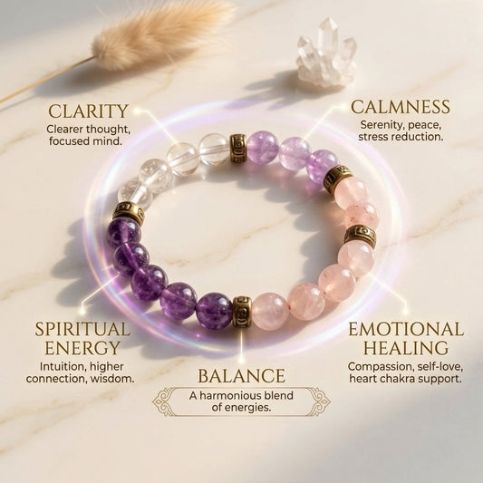Body, Mind & Soul Crystal Bracelet