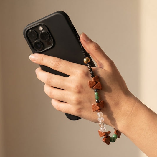 Premium Crystal Phone Hanging – Multicolor Stones