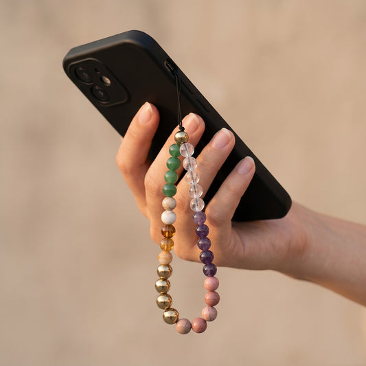 Prosperity & Positivity Crystal Phone Charm