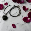 Blue Gold Stone Heart Pendant